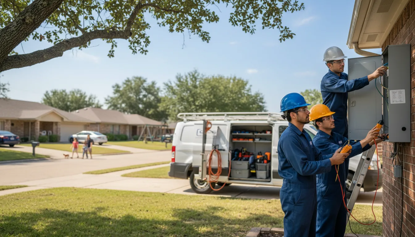 Certified electrician providing emergency electrical services in Leoma, TN